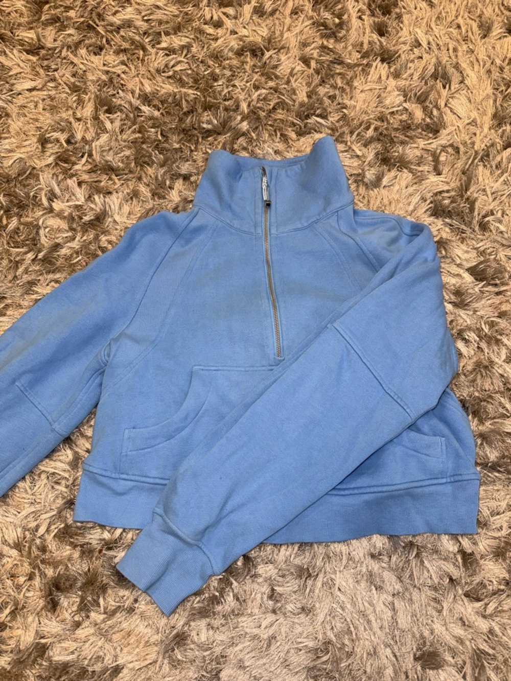 lululemon athletica Light Blue Quarter-Zip Pullover